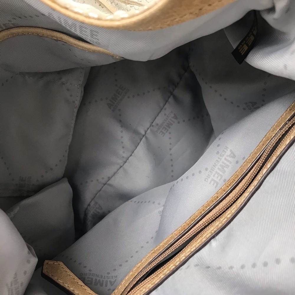 Aimee Kestenberg Beige and Cream Shoulder Bag - Picture 5 of 8